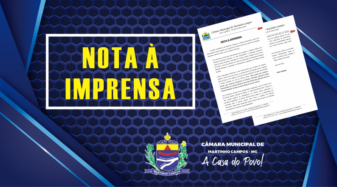 NOTA À IMPRENSA