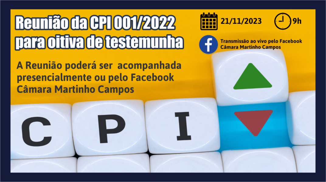 REUNIÃO CPI 001/2022