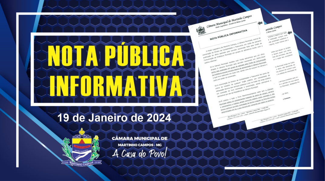 NOTA PÚBLICA INFORMATIVA 