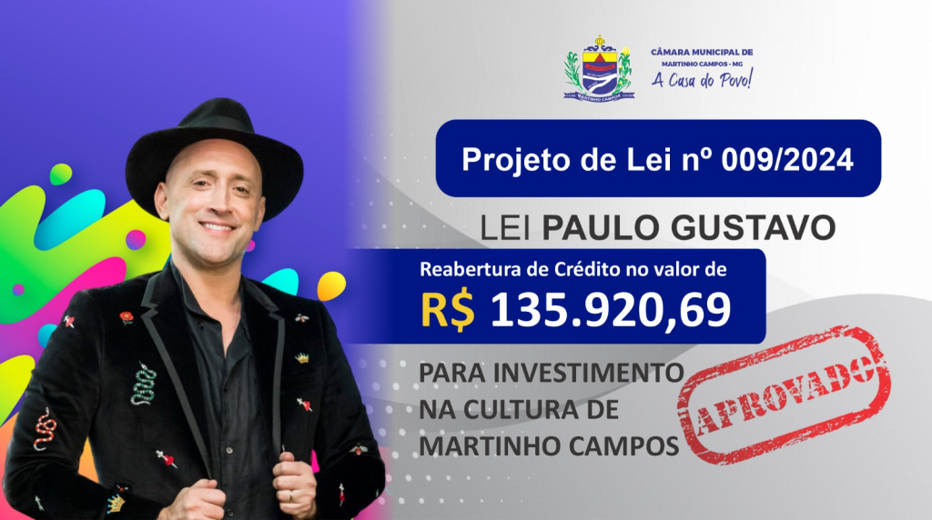 REABERTURA DE CRÉDITO - LEI PAULO GUSTAVO.