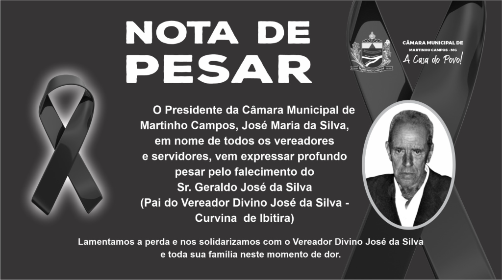 NOTA DE PESAR