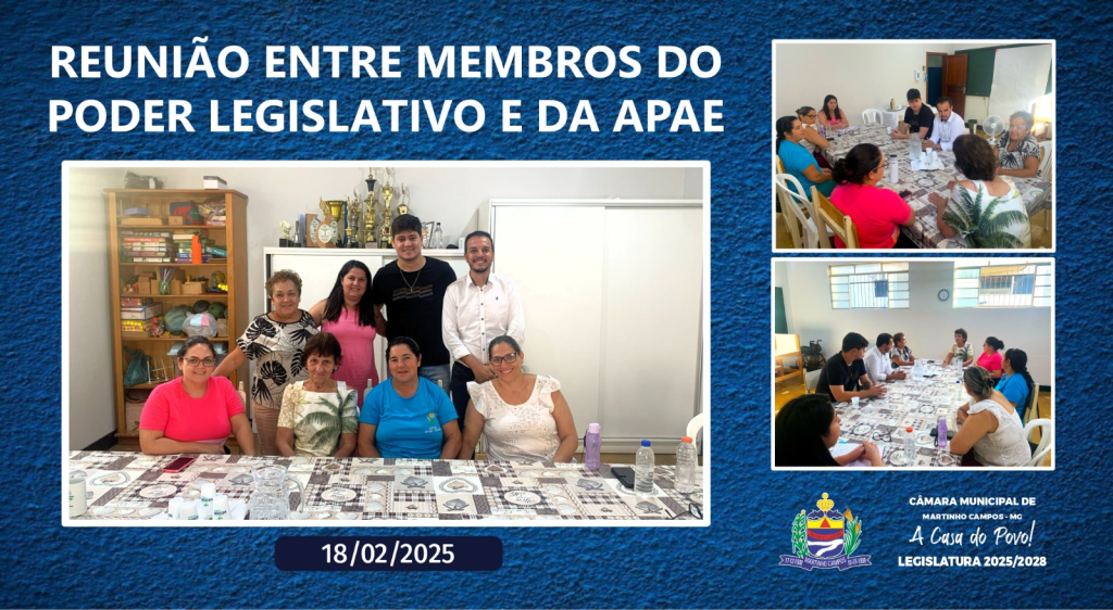 REUNIÃO ENTRE MEMBROS DO PODER LEGISLATIVO E DA APAE