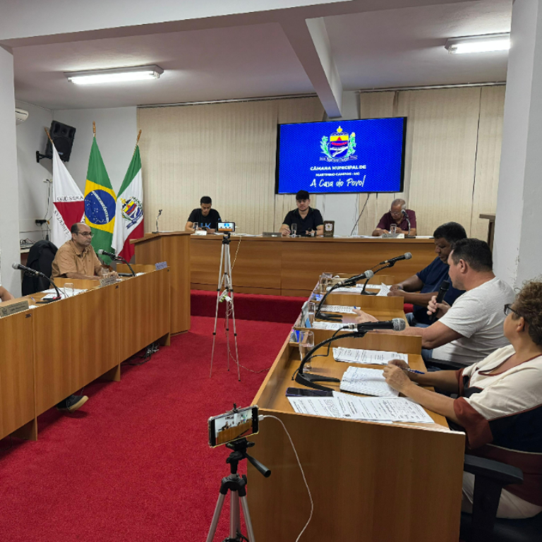 Resumo da 20ª Reunião Ordinária da Câmara Municipal de Martinho Campos