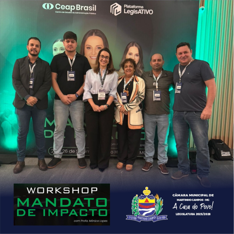 Câmara de Martinho Campos marca presença no maior treinamento para vereadores do Brasil