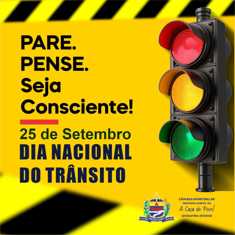 25 de Setembro - Dia Nacional do Trânsito: desacelere e escolha a vida! 