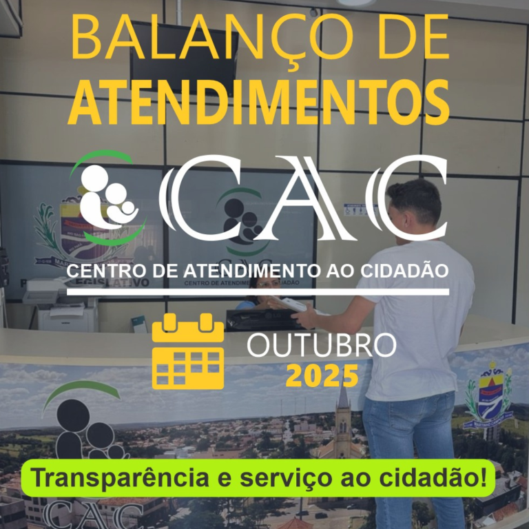 Outubro produtivo: CAC soma mais de 300 atendimentos ao cidadão